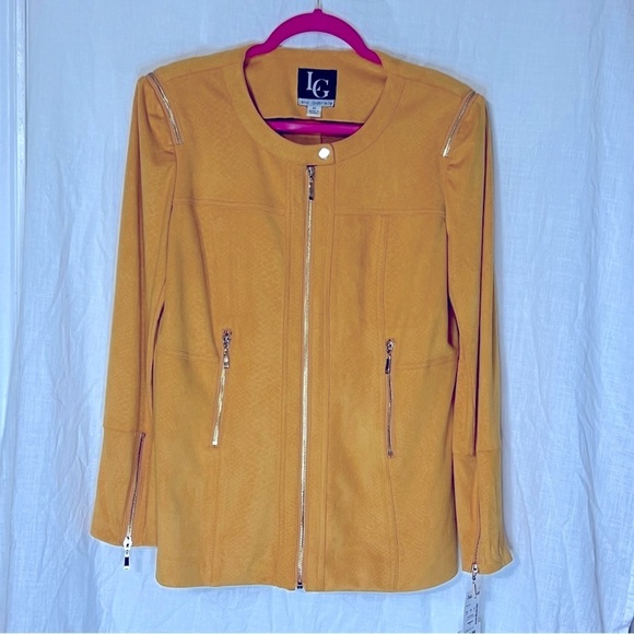 Women’s Lena Gabrielle Mustard yellow Blazer/Suit jacket Size 10 - Picture 2 of 11